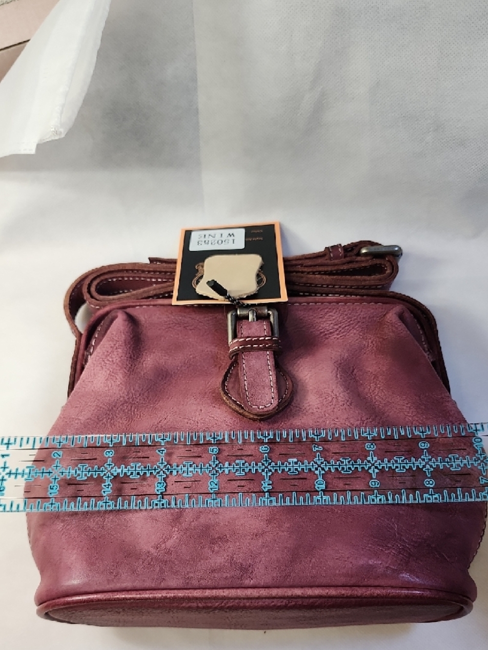 Diophy vintage-style doctor Bag (Style No. 150253). Soft Leather New - Picture 9 of 10